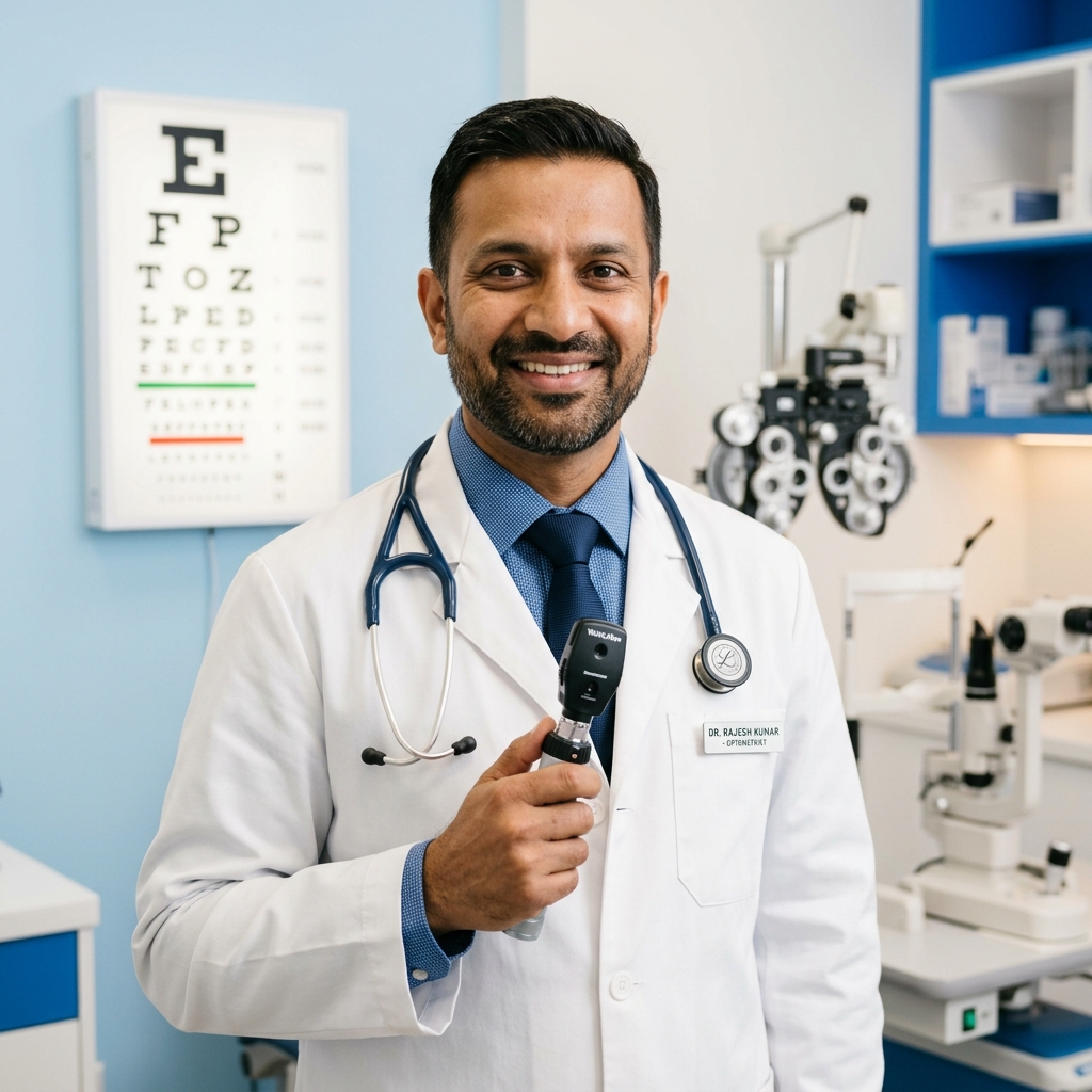 Dr. Opt. Ajay Kumar – Certified Optometrist at Shreeji Eye Centre