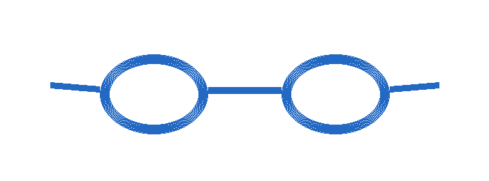 Kids Flex Blue eyeglasses frame