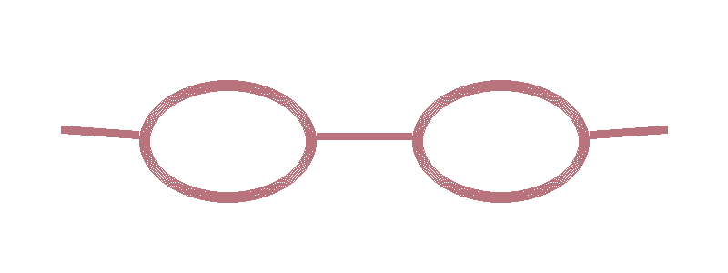 Oval Rose eyeglasses frame